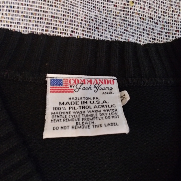 Vintage Commando Military V-Neck Sweater - Picture 4 of 14